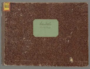 Concertos, tr, strings, cor (2), LMV IX:13, D-Dur - BSB Mus.ms. 1275 : [caption title:] Concerto per il Clarino Solo. di Leop. Mozart // in Augusto 1762. // [binding title, by later hand:] Leop. Mozart // Conzert für Trompete