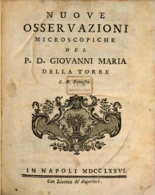 Nuove Osservazioni Microscopiche