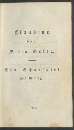 Claudine von Villa Bella