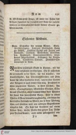 Siebenter Abschnitt