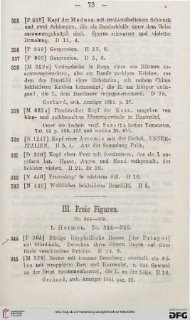 III. Freie Figuren