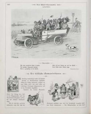 "Das Schub-Automobil" "Der höfliche Gemeindediener"