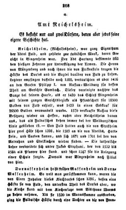 a. Amt Reichelsheim.