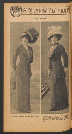 Trajes "trotteur" - [Fotografías] : Para la niña y la mujer