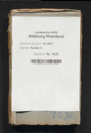 Rechnung des Oberkellners Nettekoven über den Güterankauf zu Godesberg zum Betrieb der Brunnenanlage