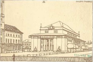 Fischer, Theodor; Bayreuth (Bayern); Rathaus (Umbau Infanteriekaserne) und Saalbau - Perspektive