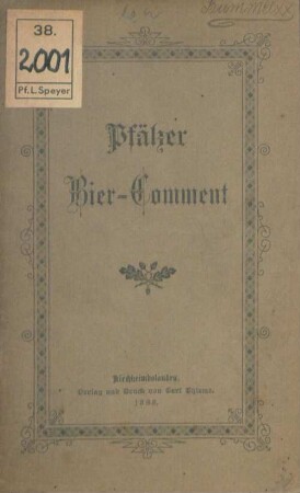 Pfälzer Bier-Comment