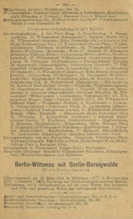 Berlin-Wittenau mit Berlin-Borsigwalde