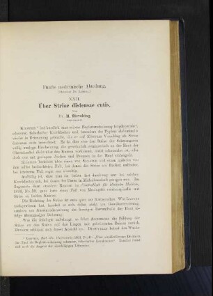Fünfte medicinische Abteilung.
