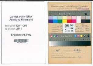 Entnazifizierung Fritz Engelbracht , geb. 22.05.1894 (Angestellter)