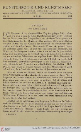 Neue Folge 32 = Jahrgang 56: Exoten