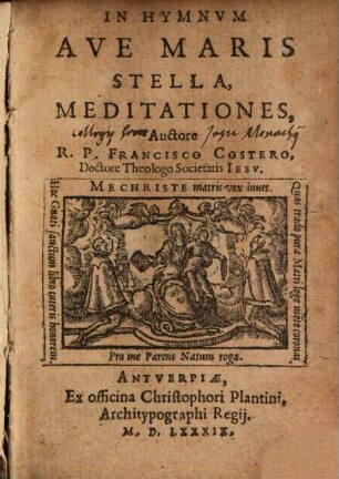 In Hymnum Ave Mar. Stella meditationes