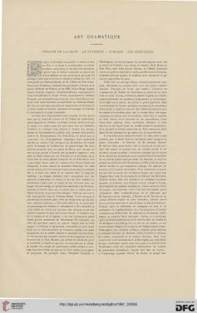 7: Art dramatique, [6] : théatre de la gaité: Le Patriote - Gymnase; Les Elections