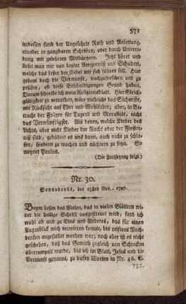 Nr. 30. Sonnabends, den 25sten Nov., 1797.