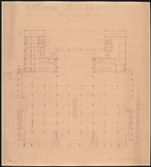 Warenhaus Tietz, Breslau: Grundriss EG 1:100