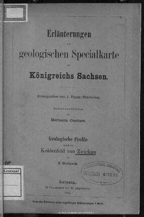 Geologische Profile durch das Kohlenfeld von Zwickau