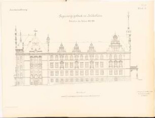 Regierungsgebäude, Hildesheim: Nordansicht