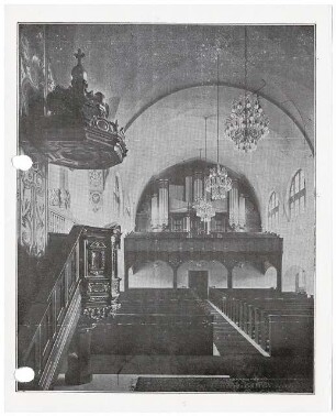 Johannesstift Berlin-Spandau Umbau Stiftskirche: Orgelempore vor dem Umbau