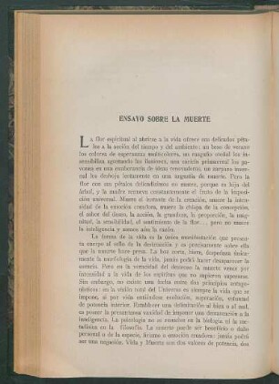 Ensayo sobre la muerte