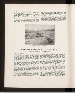 Einsatz und Kämpfe am Oise-Sambre-Kanal