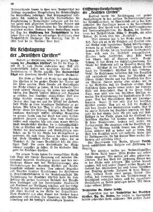 Die Reichstagung der "Deutschen Christen"
