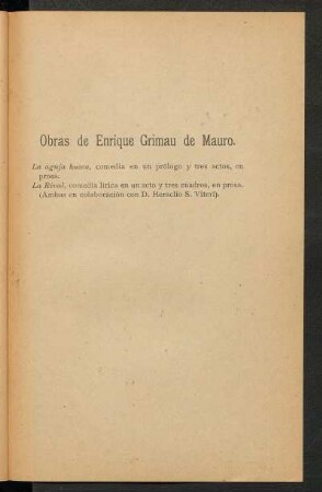 Obras de Enrique Grimau de Mauro