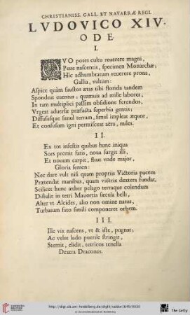 Ludovico XIV Ode