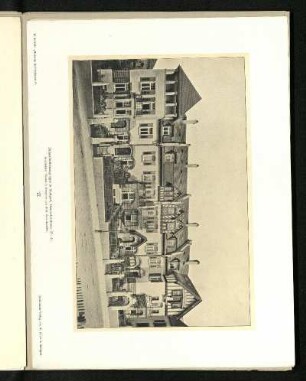 Einfamilienhäusergruppe in Stuttgart, Danneckerstraße 37-41. Außenansicht.