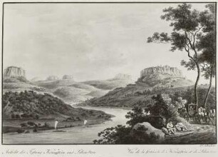 Ansicht der Festung Königstein und Lilienstein