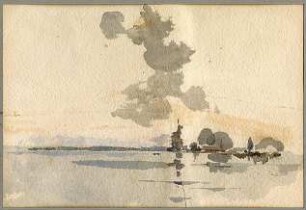 Döllgast, Hans; München; Bayern; Aquarellstudien - Landschaftsstudie