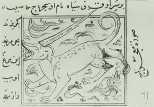 "Al-Magarag" aus der Handschrift: "Aga ib al mahlugat (Wunder) der Geschöpfe"