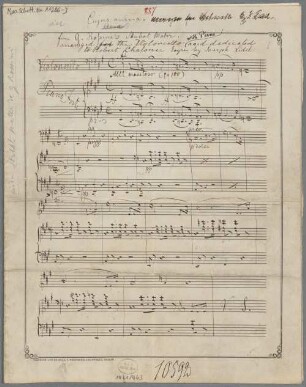 Stabat mater, Exerpts, arrangiert, vlc, pf - BSB Mus.Schott.Ha 11286-3