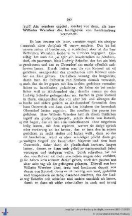 Ain sonders capitel, nechst vor dem, als herr Wilhalm Wernher die landtgrevin von Leichtenberg vermehelt.