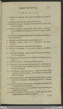 Limitatio VIII. Ratione restitutionis in integrum