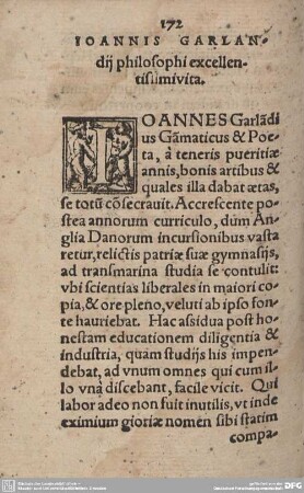 IOANNIS GARLANDIJ philosophi excellentissimivita.