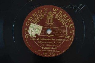 Die Afrikanerin : Schlummerarie, II. Teil: "Er schlummert" / (Meyerbeer)