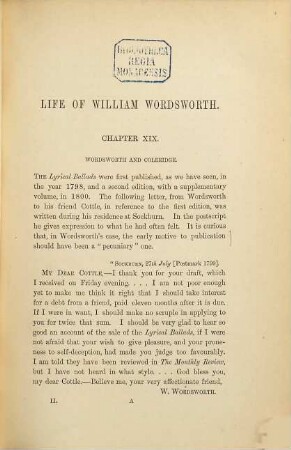 The poetical works of William Wordsworth, 10. The life of William Wordsworth