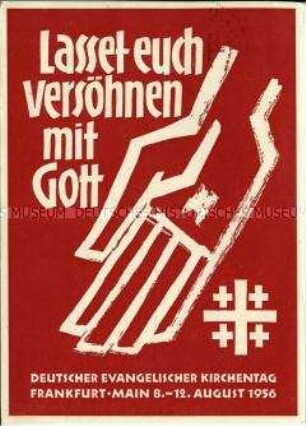 Postkarte zum Evangelischen Kirchentag 1956