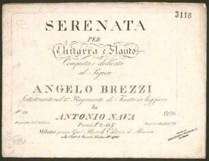 Serenata per chitarra e flauto : opa 16.