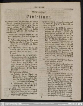 Vorläufige Einleitung