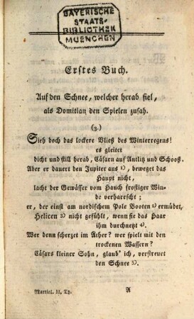 Marcus Valerius Martialis : in einem Auszuge, Zweyter Theil