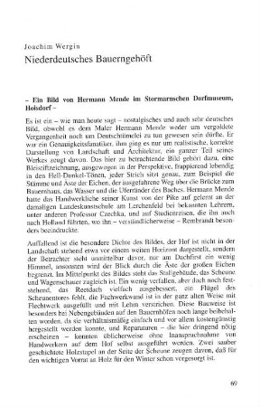 Niederdeutsches Bauerngehöft