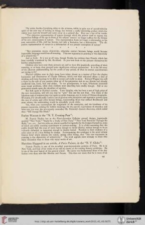 Forbes Watson in the N.Y. Evening Post
