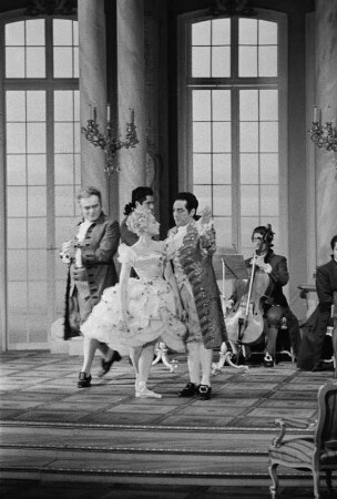 Szenenbilder aus der Oper "Capriccio" von R. Strauss, Städtische Oper Berlin, November 1956 : Oper in einem Akt