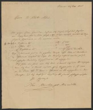 Brief an B. Schott's Söhne : 21.06.1826