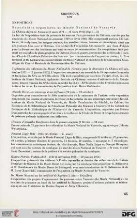 Chronique 1971
