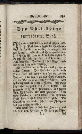 Der Philippine funfzehentes Buch.