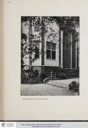 Haus Peter Behrens. Erker an der Ost-Seite