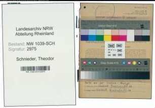 Entnazifizierung Theodor Schnieder , geb. 08.04.1920 ()