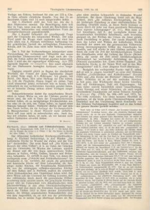 327-329 [Rezension] Ehrhard, Albert, Urkirche und Frühkatholizismus